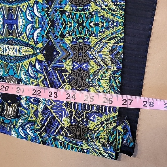 a la carte Size M Blue Patterned 3/4 Sleeve Tunic, NEW with Tags - Picture 10 of 12